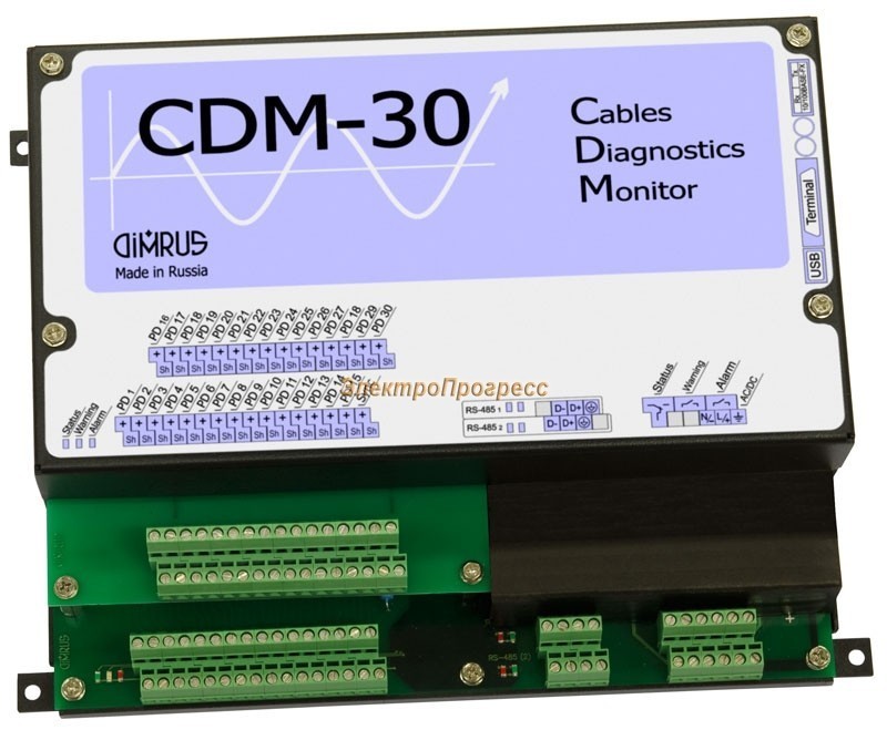 CDM-30 - система мониторинга состояния и диагностики дефектов изоляции 30 кабельных линий