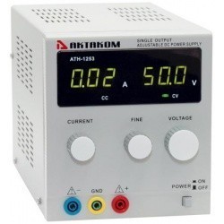 АТН-1253 — источник постоянного напряжения 0-50 В и тока 0-3 А