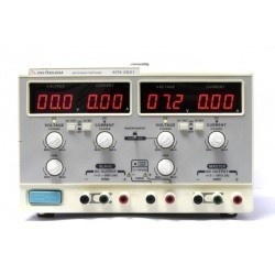АТН-3031 — трехканальный источник постоянного тока 0,01-1,5 А, напряжения 0,1-30 В (третий канал не регулируемый 5 В/5 А)