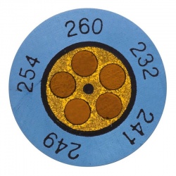 0646 0075 — круглые термоиндикаторы 143°C/166°C