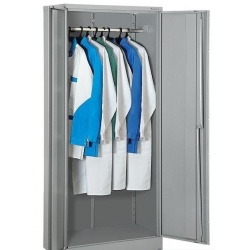 Шкаф для одежды ШО-1 ESD RAL 7035 (7012) светло-серый (темно-серый) антистатическое